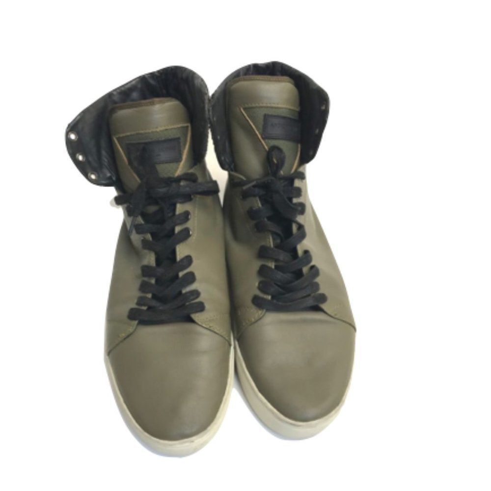 Green Android Homme Hightop Men's Shoes - 12 - Picture 6 of 8